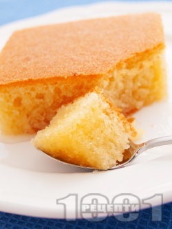 Класически обикновен сочен сладкиш реване със захарен сироп - оригинална рецепта - снимка на рецептата